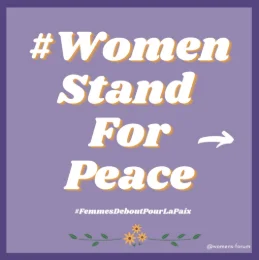 #WOMENSTANDFORPEACE